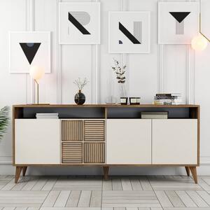 Κονσόλα Milan Walnut-Cream