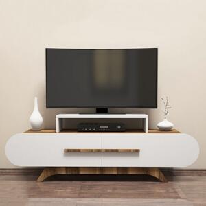 Έπιπλο TV Rose Walnut-Λευκό