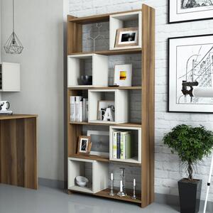 Βιβλιοθήκη Box, Walnut-Cream
