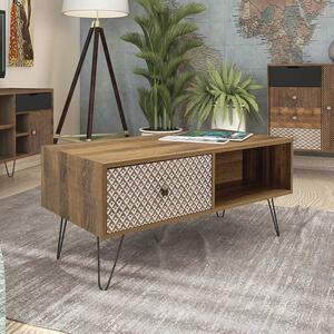 Τραπεζάκι σαλονιού Boho Walnut - Μαύρο