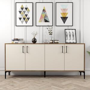 Κονσόλα Kiev Walnut-Cream