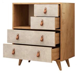 Ντουλάπα Dressing Witlof Oak-Λευκό