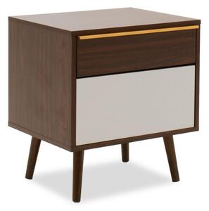 Κομοδίνο Nastia Dark Walnut 48x39x53 cm