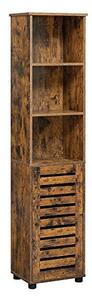 Ντουλάπι Αποθήκευσης Μπάνιου, Vasagle, Καφέ Rustic, 40 x 30 x 167 cm, BBK160X01