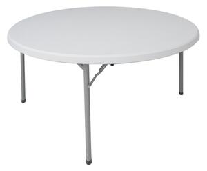 Στρογγυλό πτυσσόμενο τραπέζι Comfort-dintr-o μονοκόμματο, Ανοιχτό Γκρι D152x74 cm