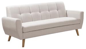 3θέσιος καναπές Decency από μπεζ ύφασμα 203x75x86 cm