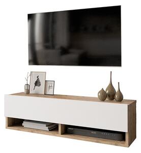 Έπιπλο TV de perete Roscoe Δρυς Λευκό 100x31.5x29.5cm