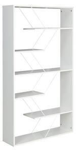 Βιβλιοθήκη Tars λευκή 84x24x157 cm