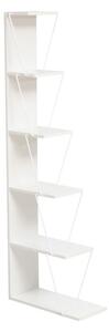 Βιβλιοθήκη mini Tars λευκή 50x22x150 cm