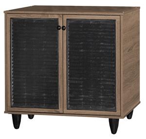 Παπουτσοθήκη Ronan σε χρώμα Καρυδί 70.5x35x.66cm