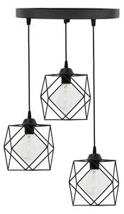 Φωτιστικό οροφής cu 3 lumini Karin E27 μαύρο 30x30x90 cm