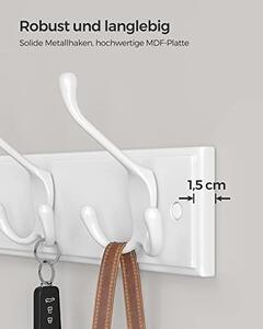 Κρεμάστρα Songmics, Λευκό, 40x11x7 cm