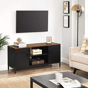 Έπιπλο TV, Songmics, Μαύρο, 120x40x55 cm