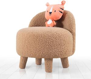Σκαμπό Reza Camel 45x47 cm