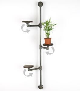 Ζαρντινιέρα BORURAF263 Ασημί 114x31x12 cm