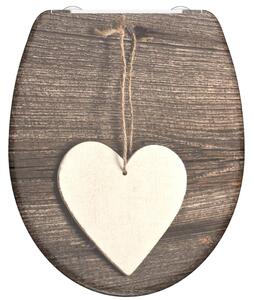 SCHÜTTE Κάθισμα Λεκάνης WOOD HEART Soft-Close & Σχέδιο από Duroplast