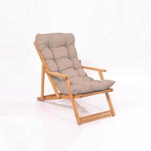 Καρέκλα κήπου My008 Καφέ 66x110x48 cm
