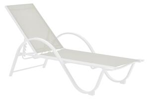 Ξαπλώστρα κήπου Attain Λευκό 200x62x35 cm