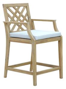 Σκαμπό μπαρ κήπου Amalfi Μπεζ 59x63.5x104.9 cm
