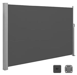 Πλευρική αντηλιακή τέντα, Songmics, Γκρι, 180x450 cm