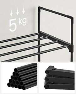 Παπουτσοθήκη, Songmics, Μαύρο, 92x30x55 cm