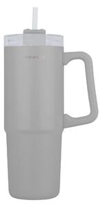 Κούπα Θερμός Με Λαβή & Καλαμάκι 900ml Homely Tumbler Pebble Grey 01-34542