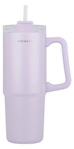 Κούπα Θερμός Με Λαβή & Καλαμάκι 900ml Homely Tumbler Lavender Fog 01-34528