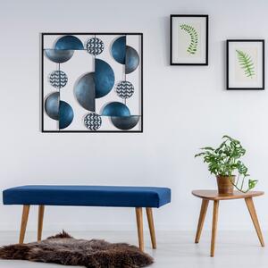 Μεταλλικός πίνακας Aurora Πολύχρωμος 55x55 cm