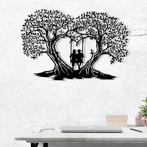 Μεταλλικός πίνακας Love Μαύρο 65x43 cm