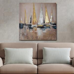 Πίνακας în ulei OPG45372 Πολύχρωμος 70x70x3 cm