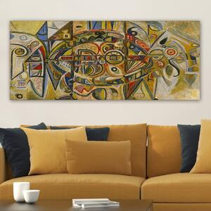 Πίνακας YTYMDRN145 Πολύχρωμος 50x120 cm