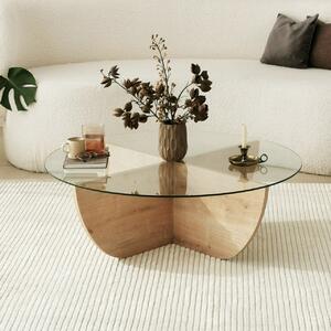 Τραπεζάκι σαλονιού Lily Δρυς 90x30x90 cm