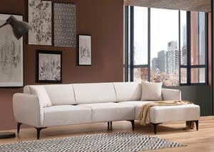 Δεξιός Γωνιακός Καναπές Belissimo Μπεζ 270x140x67 cm