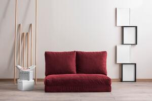 Αναδιπλούμενος καναπές 2 θέσεων Taida Καφέ 120x68x26 cm