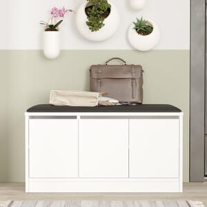 Παπουτσοθήκη με bancheta Mr2 Λευκό 89.6x45.8x35.5 cm