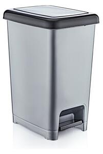 Κάδος απορριμμάτων με πεντάλ, 4L 01043 Γκρι 25x35x43.7 cm