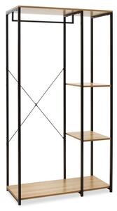 Κρεμάστρα Εισόδου Ramon Oak - Μαύρο 90.5x41x167 cm