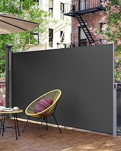 Πλευρική αντηλιακή τέντα, Songmics, Γκρι, 160x400 cm