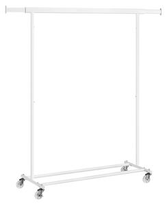 Κρεμάστρα με Ρόδες Songmics Λευκό 134x45.4x160 cm