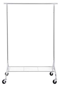 Κρεμάστρα με Ρόδες Songmics Ασημί 102x39x6.5 cm