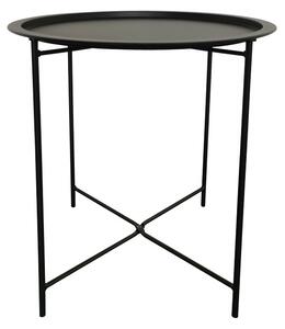 Τραπέζι κήπου Caius Μαύρο 46x46x52 cm