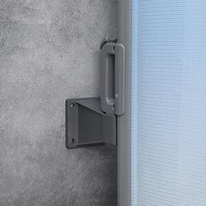 Βάση τοίχου για στερέωση περσίδων, Songmics, Γκρι, 13x8.2x9.2 cm