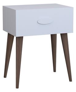 Κομοδίνο Laber Λευκή μελαμίνη 45x30x57.5 cm
