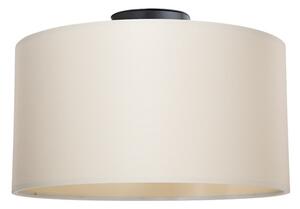 Φωτιστικό οροφής Garry din ύφασμα αμπαζούρ κρεμ 38x38x21+ cm