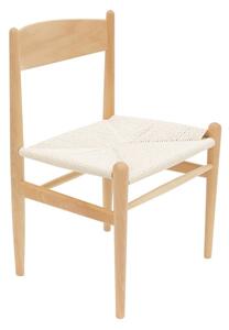 Καρέκλα Conan από ξύλο οξιάς με sezut από sfoara φυσικό 52x46x78 cm