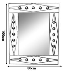 Καθρέφτης Roteron μεταλλικός χρυσός 80x2x100 cm