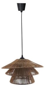 Φωτιστικό οροφής Oakim E27 sfoara din hartie καφέ 35.5x35.5x19+ cm