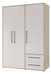 Ντουλάπα Razol 3 Πόρτες Λευκό sonoma μελαμίνη 144.5x59x200 cm