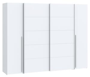 Ντουλάπα Verzo 4 Πόρτες Λευκό μελαμίνη 270.5x61.5x210.5 cm