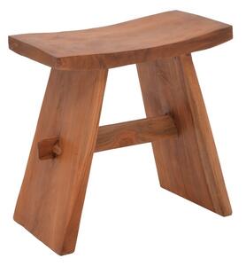 Σκαμπό Shogun από ξύλο teak σε φυσική απόχρωση 46x28x46 cm